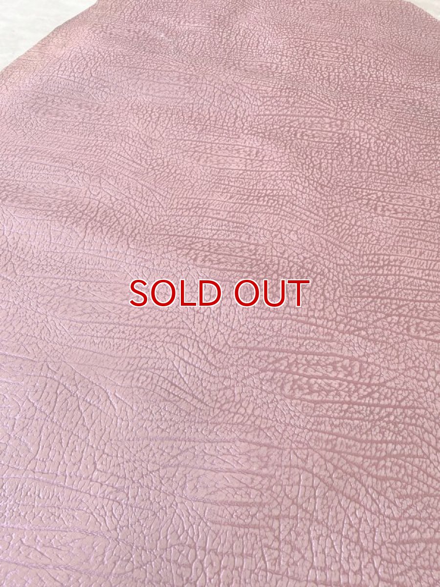 画像4: 牛革  バッファロー型押し　パール加工　カシス　レザークラフト (4)