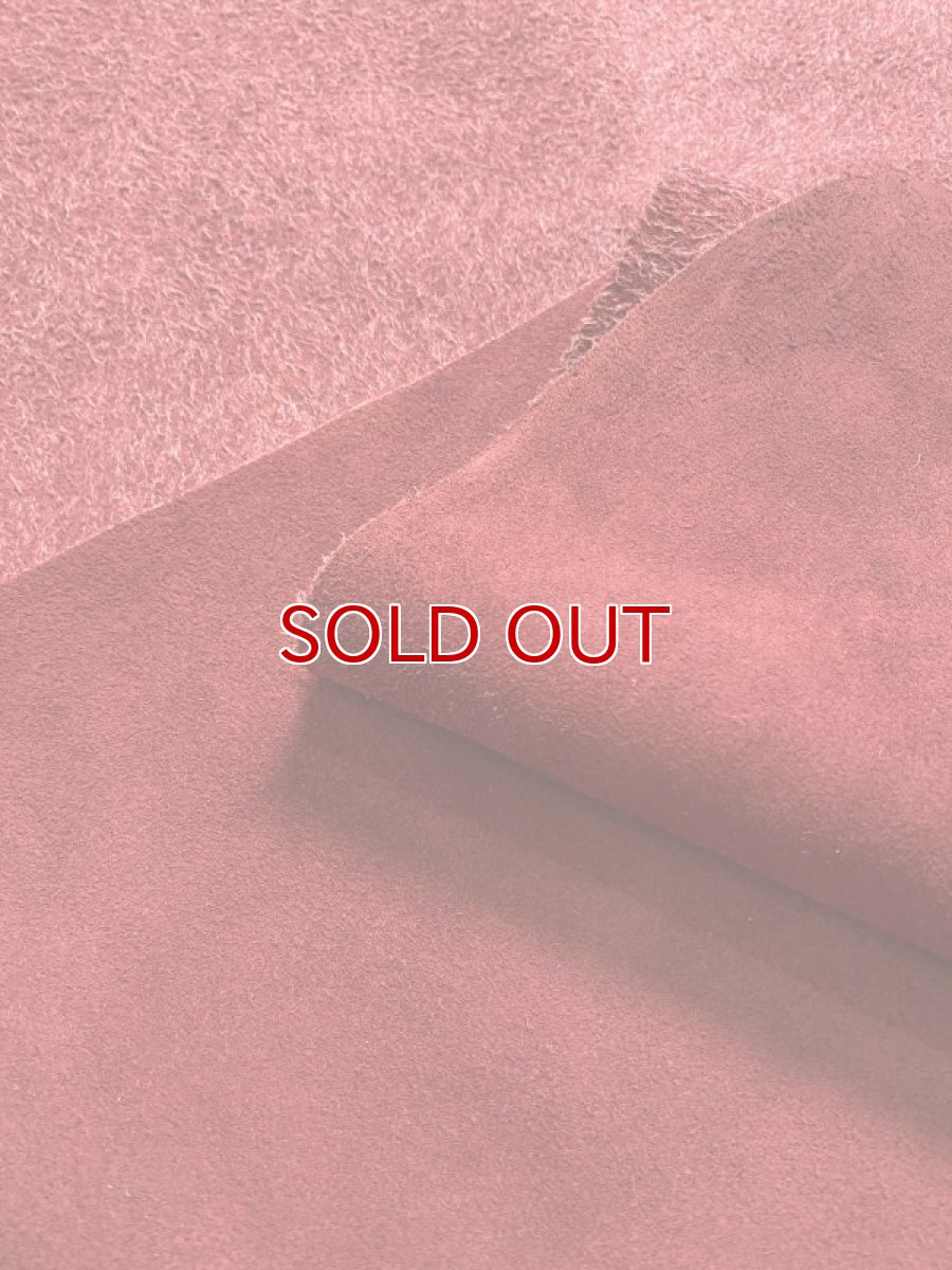 画像5: アンゴラ風ベロア　牛床革　レッド (5)