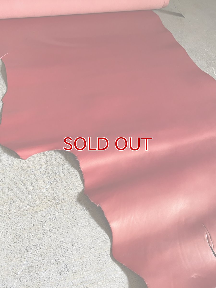 画像10: 牛革　ガラスレザー　レッド　レザークラフト (10)