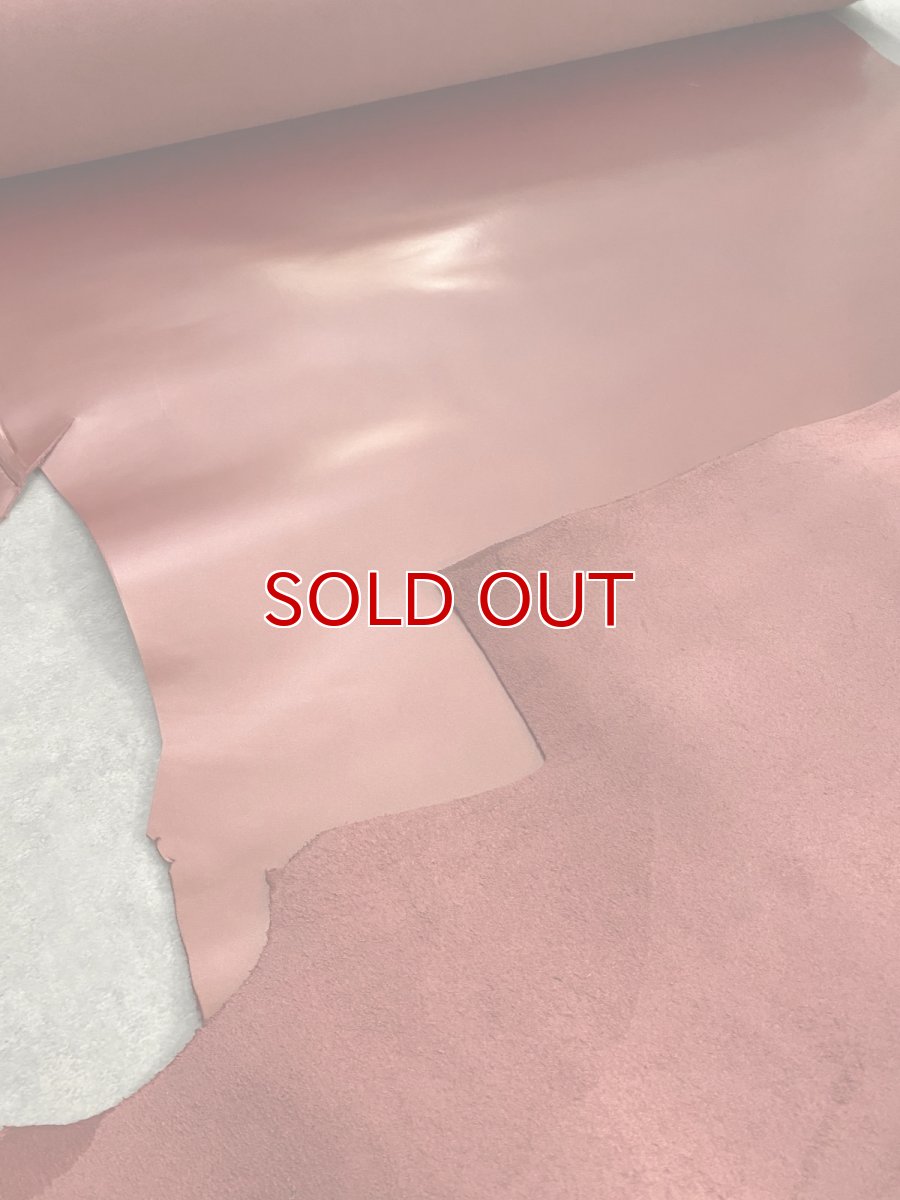 画像12: 牛革　ガラスレザー　レッド　レザークラフト (12)