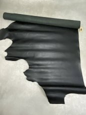 画像8: 牛革　オイルスムース　ヌメ　ブラック　レザークラフト (8)