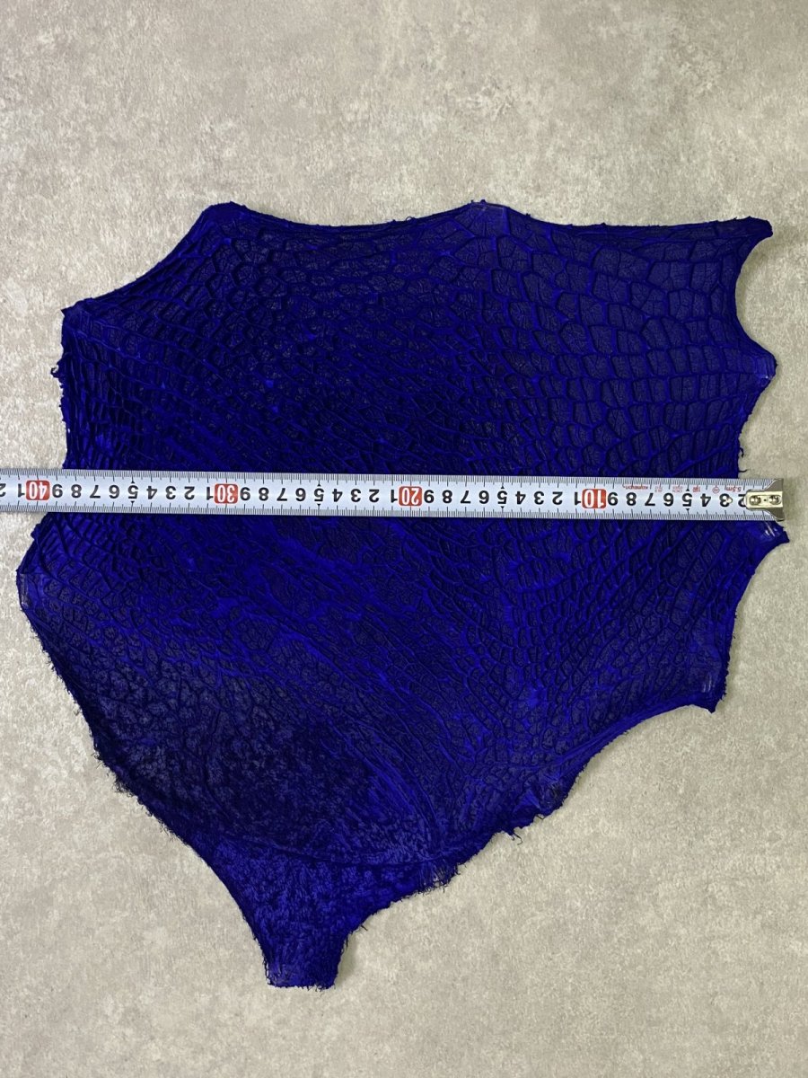 画像7: 牛革　ハチノス(牛の胃袋)　ブルー (7)