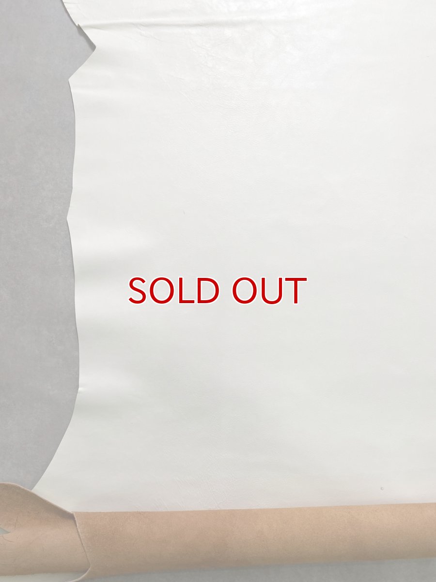 画像8: 牛革   茶芯レザー　ホワイト (8)