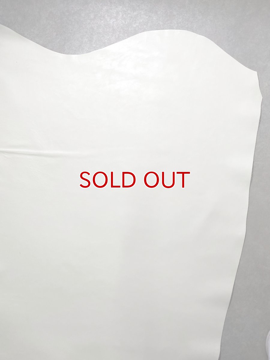 画像7: 牛革   茶芯レザー　ホワイト (7)