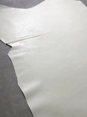画像5: 牛革   茶芯レザー　ホワイト (5)