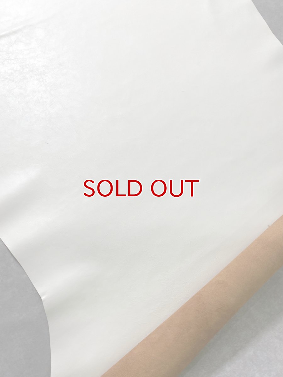 画像4: 牛革   茶芯レザー　ホワイト (4)