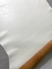 画像4: 牛革   茶芯レザー　ホワイト (4)