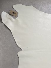 画像2: 牛革   茶芯レザー　ホワイト (2)