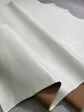 画像6: 牛革   茶芯レザー　ホワイト (6)