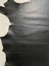 画像5: 牛革   オイルヌメ革　ブラック (5)