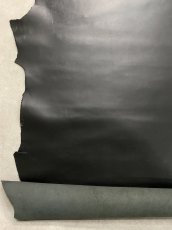 画像7: 牛革   オイルヌメ革　ブラック (7)