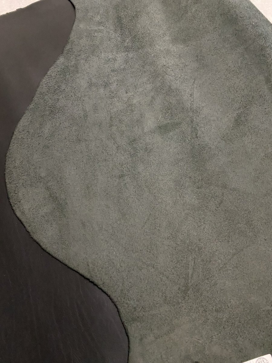 画像11: 牛革   オイルヌメ革　ブラック (11)