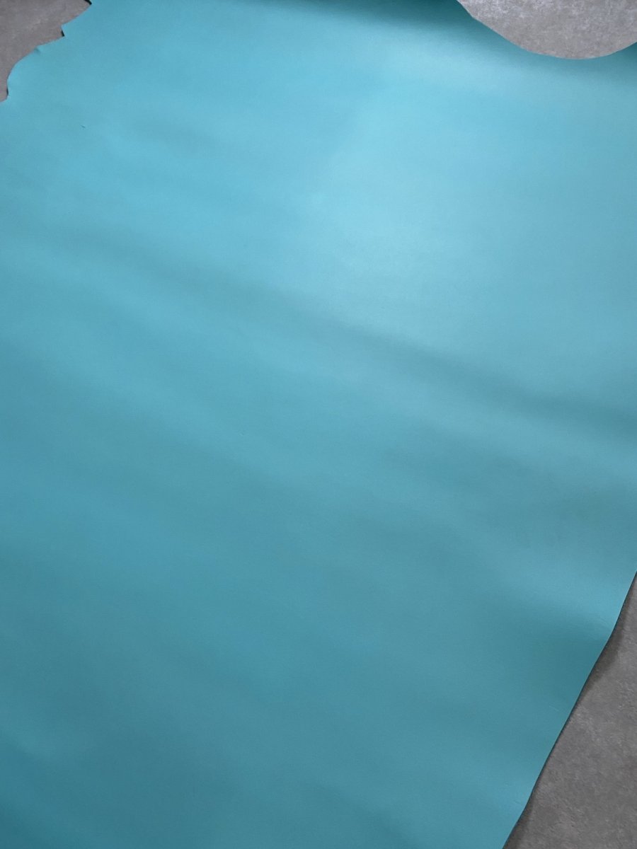 画像7: 牛革　Jスムース　ライトブルー　レザー (7)