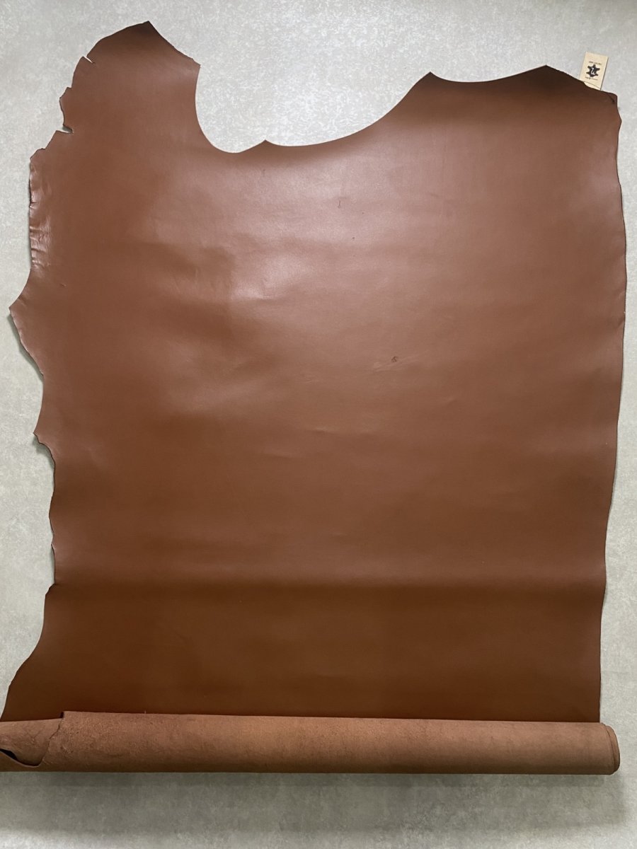 画像1: 牛革　Jスムース　ブラウン　レザー (1)