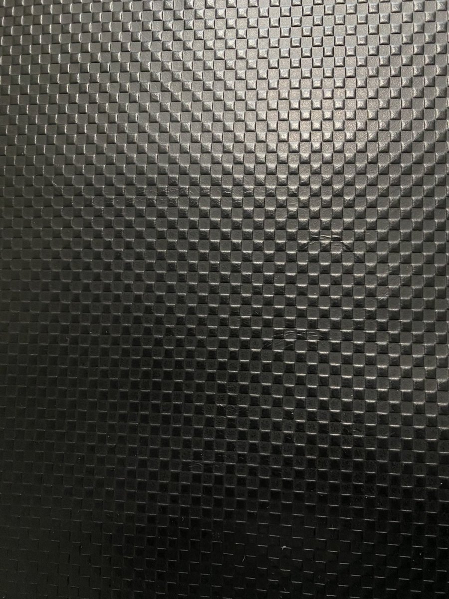 画像4: 牛革　市松模様型押し　ブラック　レザークラフト　 (4)