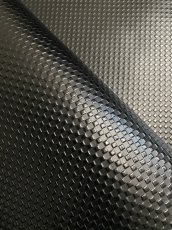 画像1: 牛革　市松模様型押し　ブラック　レザークラフト　 (1)