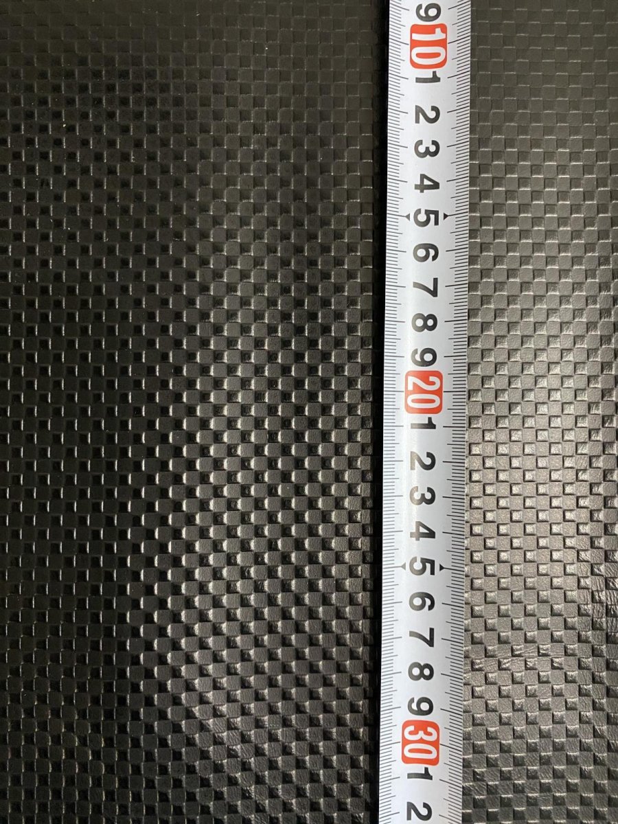 画像5: 牛革　市松模様型押し　ブラック　レザークラフト　 (5)