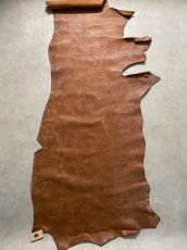 画像1: 牛革   ヌメ革　ワックスプルアップ　アンチック仕上げ　キャメル (1)