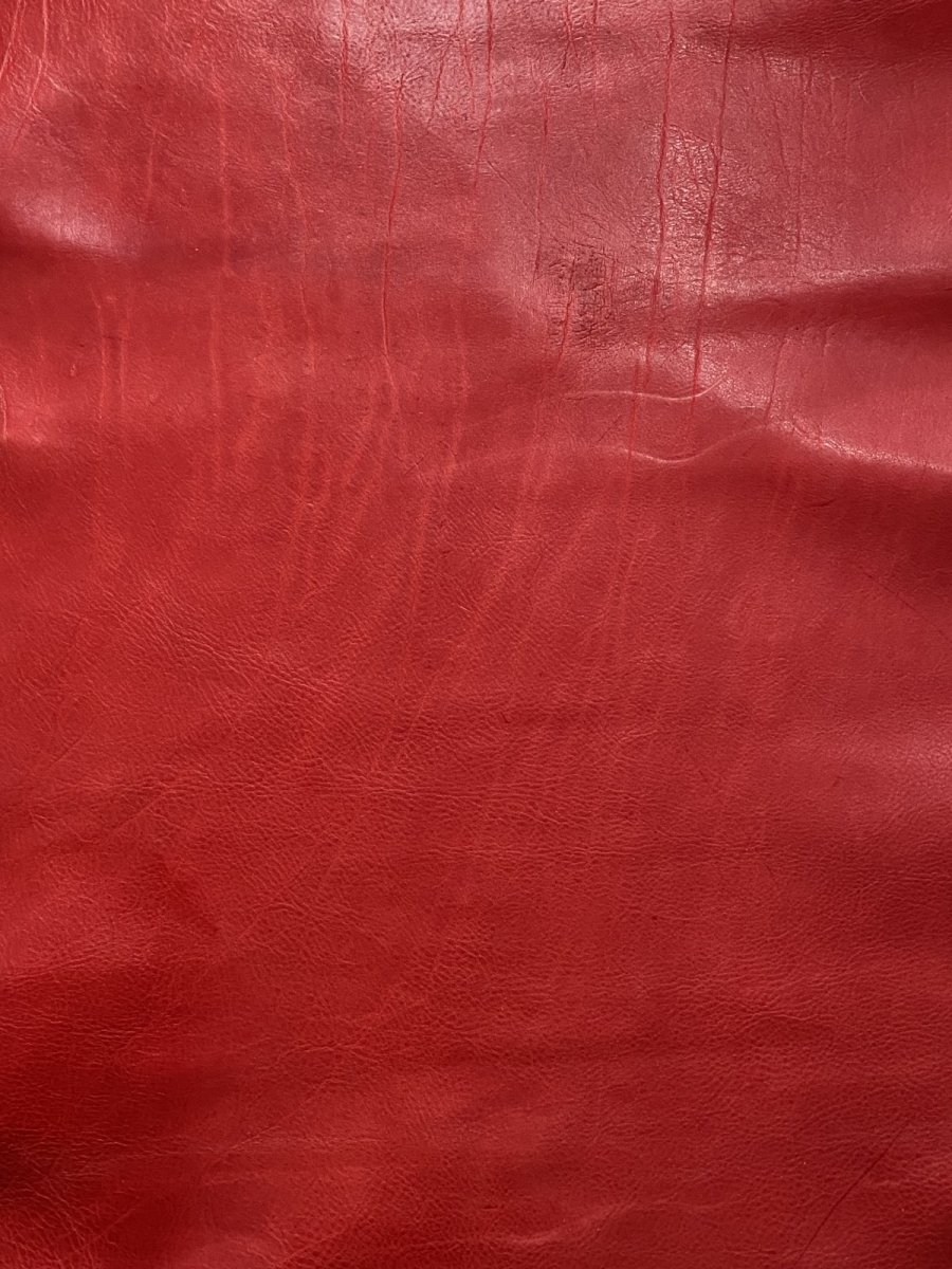 画像12: 牛革 ショルダー  レッド　レザークラフト (12)