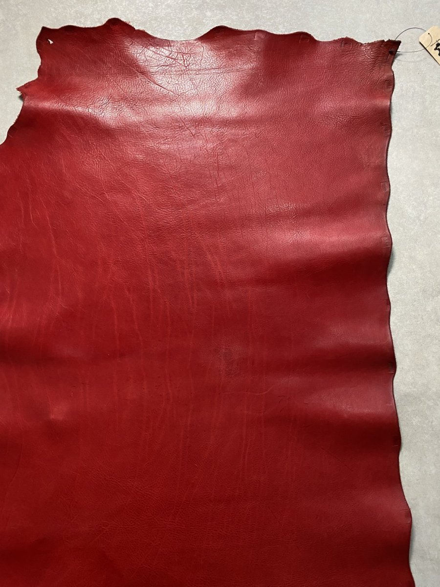 画像8: 牛革 ショルダー  レッド　レザークラフト (8)