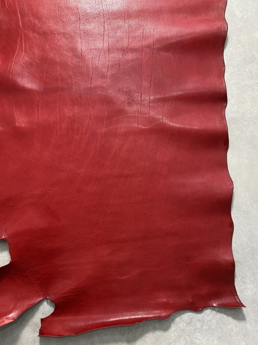 画像10: 牛革 ショルダー  レッド　レザークラフト (10)