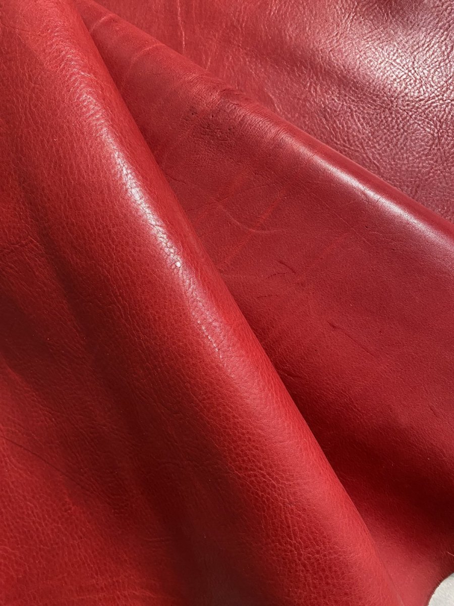 画像5: 牛革 ショルダー  レッド　レザークラフト (5)