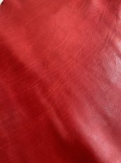 画像3: 牛革 ショルダー  レッド　レザークラフト (3)