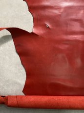 画像4: 牛革　ソフトヌメ　レッド　レザークラフト (4)