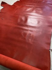 画像6: 牛革　ソフトヌメ　レッド　レザークラフト (6)