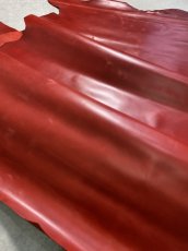 画像7: 牛革　ソフトヌメ　レッド　レザークラフト (7)