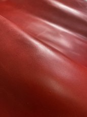 画像8: 牛革　ソフトヌメ　レッド　レザークラフト (8)