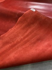 画像9: 牛革　ソフトヌメ　レッド　レザークラフト (9)