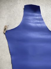 画像2: 牛革　Jスムース　ブルー　レザー (2)