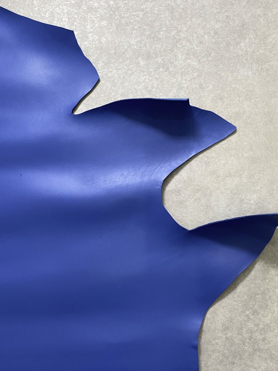 画像4: 牛革　Jスムース　ブルー　レザー (4)