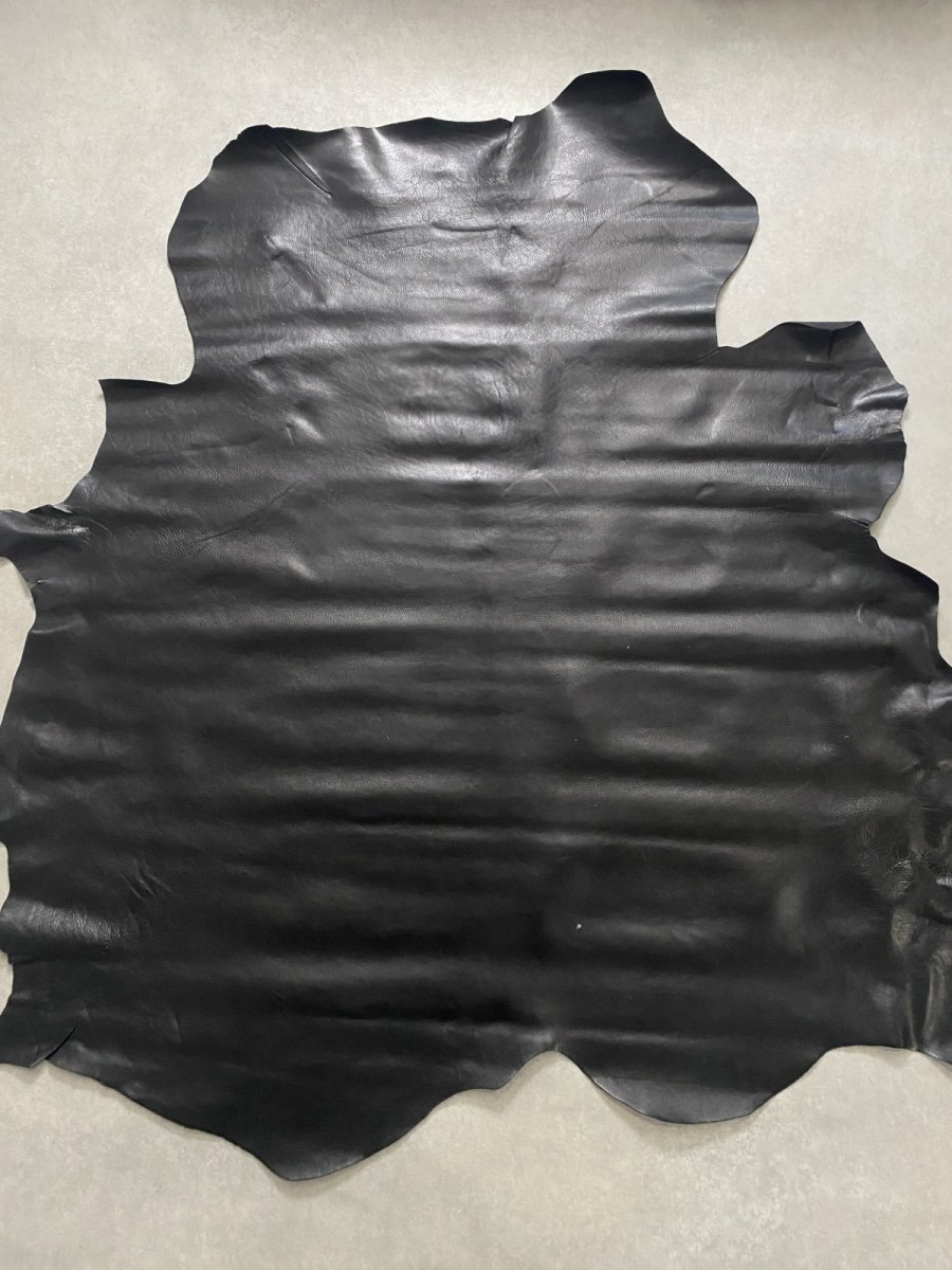 画像1: 牛革　バッファロー　ブラック　レザー (1)