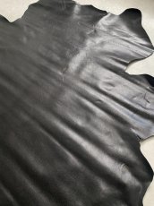 画像2: 牛革　バッファロー　ブラック　レザー (2)