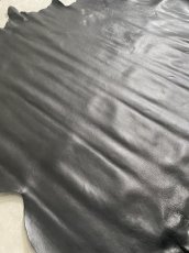 画像3: 牛革　バッファロー　ブラック　レザー (3)