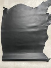 画像1: 牛革　スムースレザー　ブラック (1)