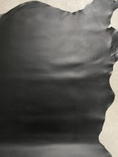 画像6: 牛革　スムースレザー　ブラック (6)