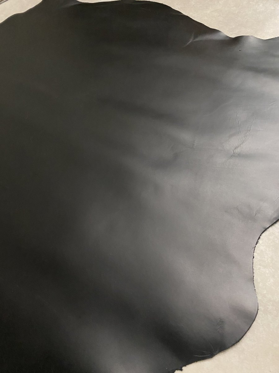 画像2: 牛革　スムースレザー　ブラック (2)