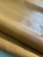 画像7: 牛革　スムースレザー　キャメル (7)