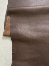 画像7: 牛革　シボオイル　チョコ　レザークラフト　 (7)