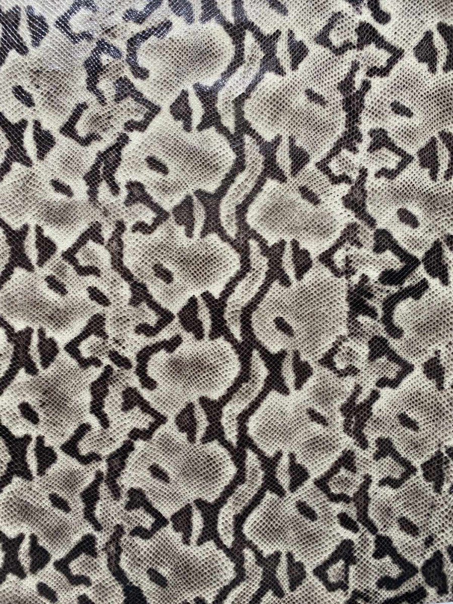 画像3: 牛革　パイソン柄　カット加工　レザークラフト　 (3)