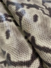 画像4: 牛革　パイソン柄　カット加工　レザークラフト　 (4)