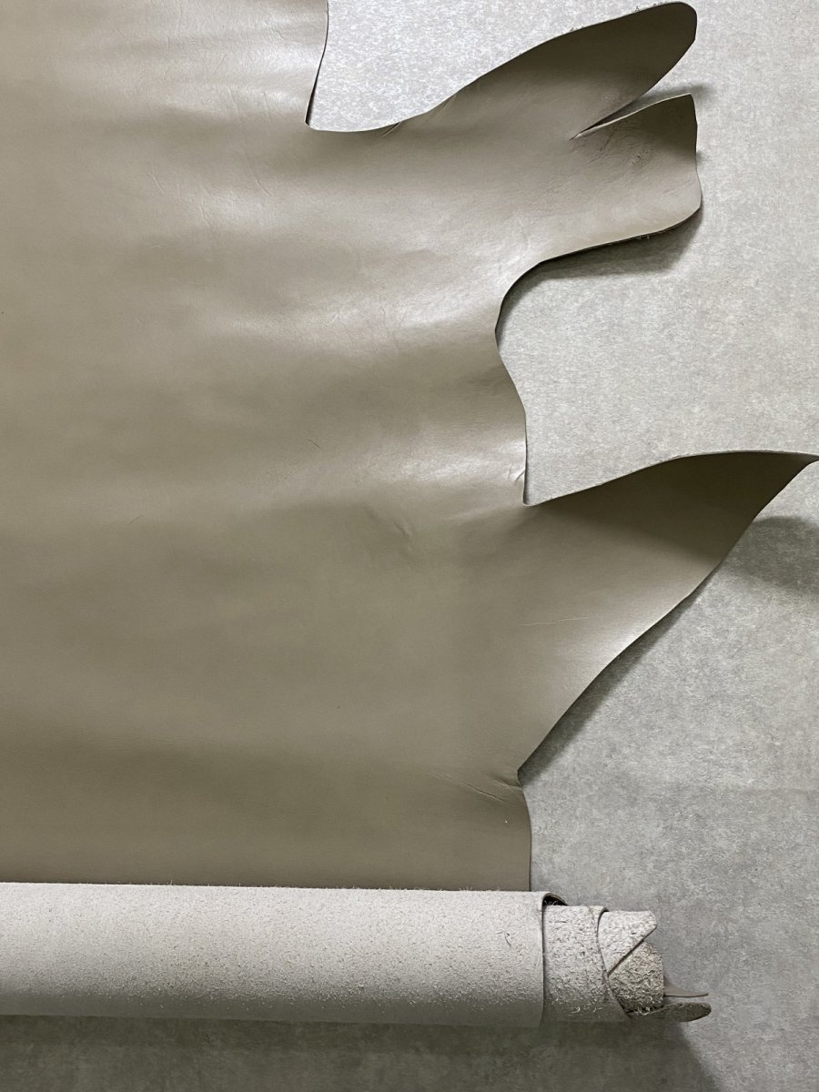 画像5: 牛革　Jスムース　グレー　レザー (5)