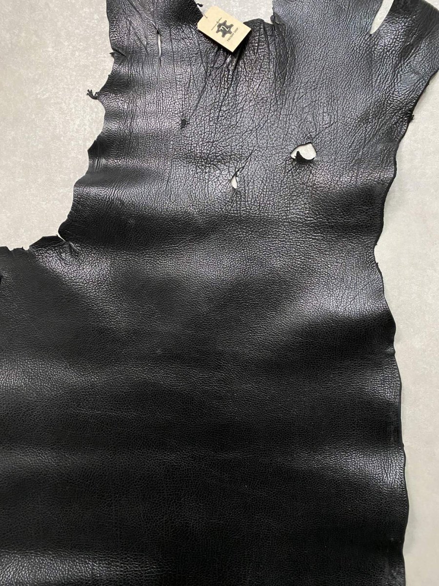 画像4: 牛革 ショルダー(シュリンク型押) ブラック レザークラフト (4)