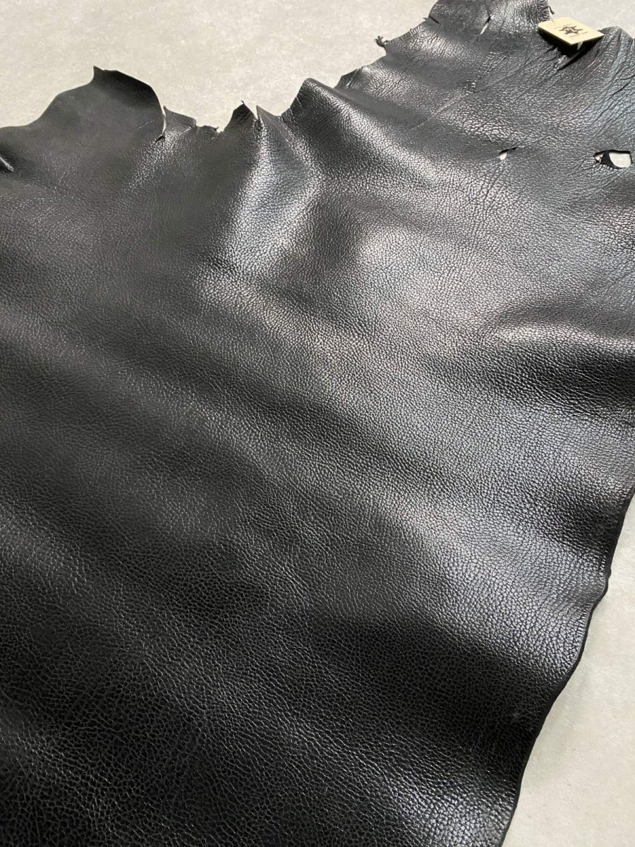 画像6: 牛革 ショルダー(シュリンク型押) ブラック レザークラフト (6)