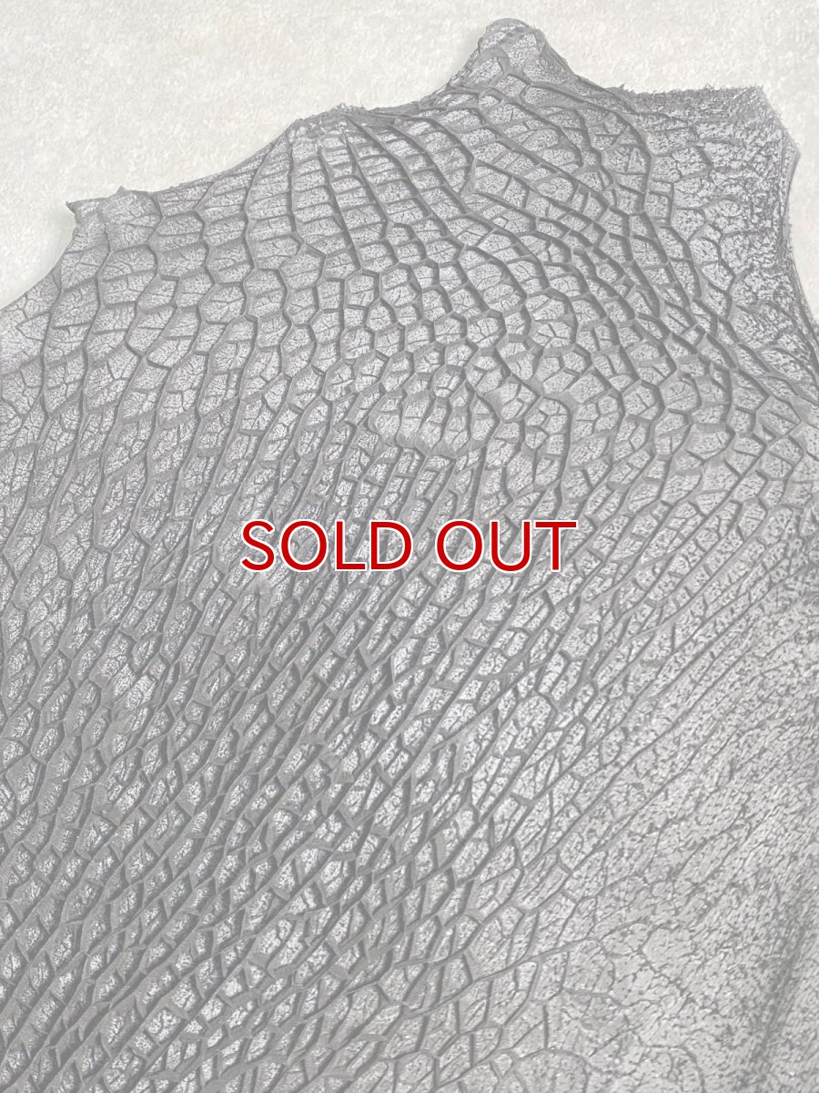 画像3: 牛革 ハチノス(牛の胃袋) ブラック  Sサイズ (3)