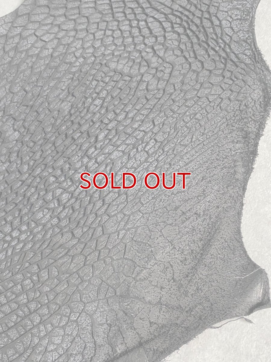 画像5: 牛革 ハチノス(牛の胃袋) ブラック  Sサイズ (5)