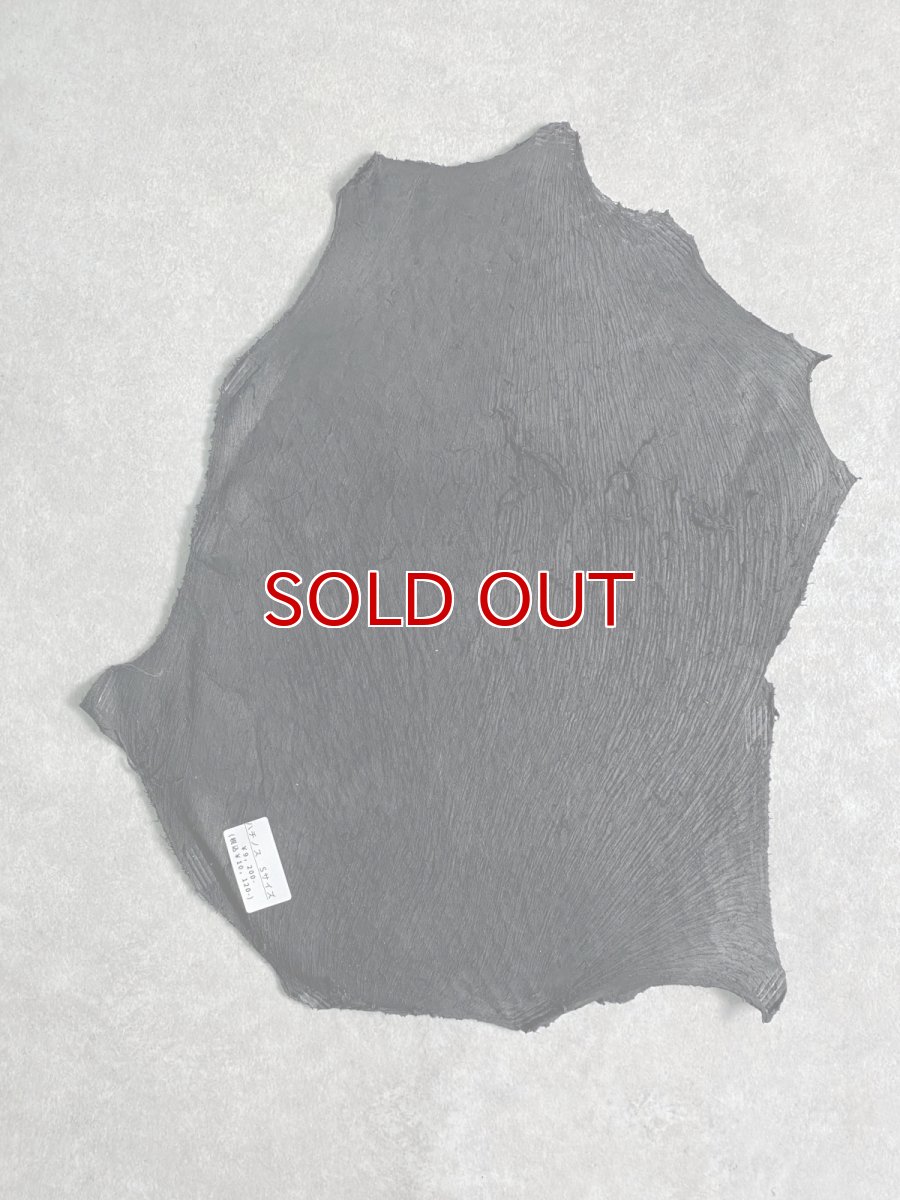 画像6: 牛革 ハチノス(牛の胃袋) ブラック  Sサイズ (6)